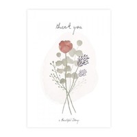 A Beautiful Story Greeting Card - Flowers Watercolour