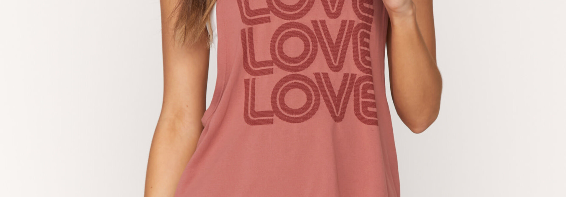 Spiritual Gangster Love Active Flow Top - Rust