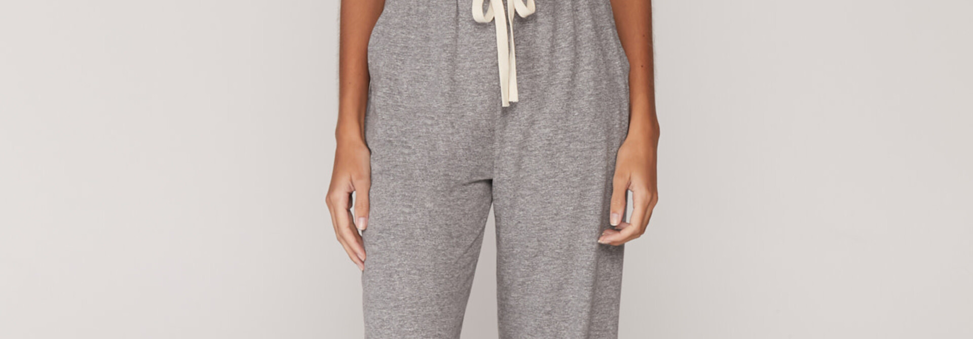 Spiritual Gangster Perfect Lounge Jumpsuit - Heather Grey