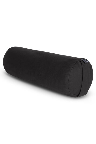 Yoga Bolster Round Buckwheat Deluxe - Black
