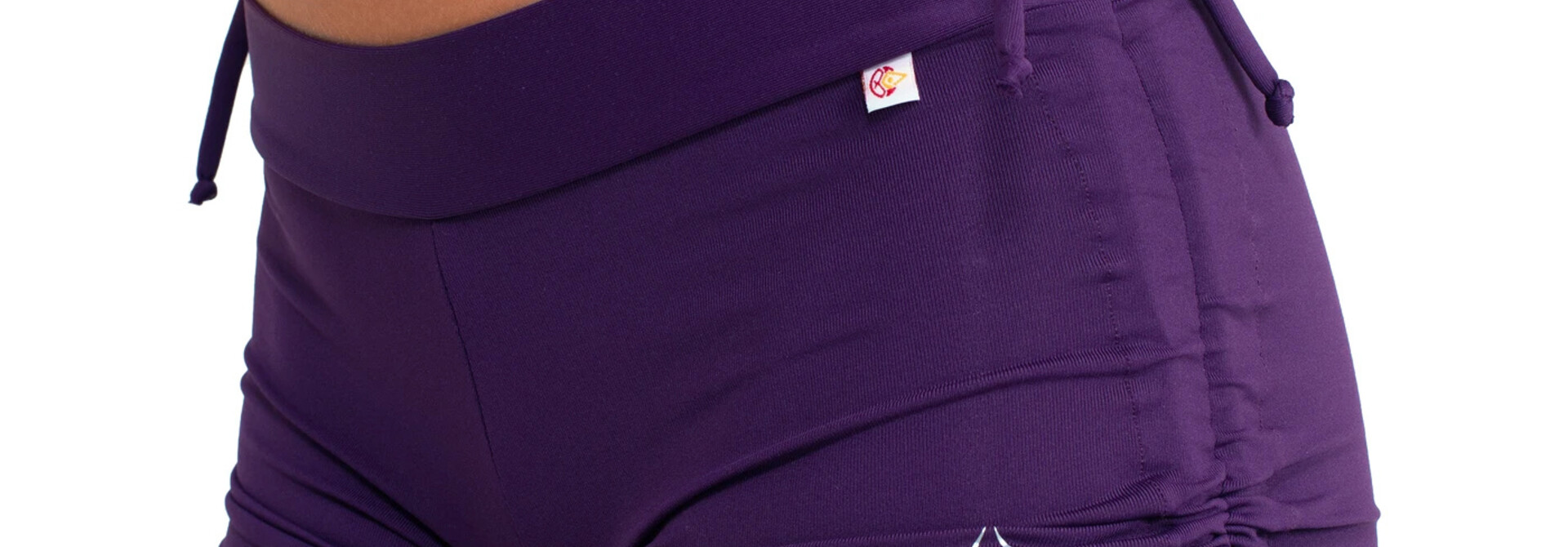 Shakti Activewear Side String Shorts - Dark Purple