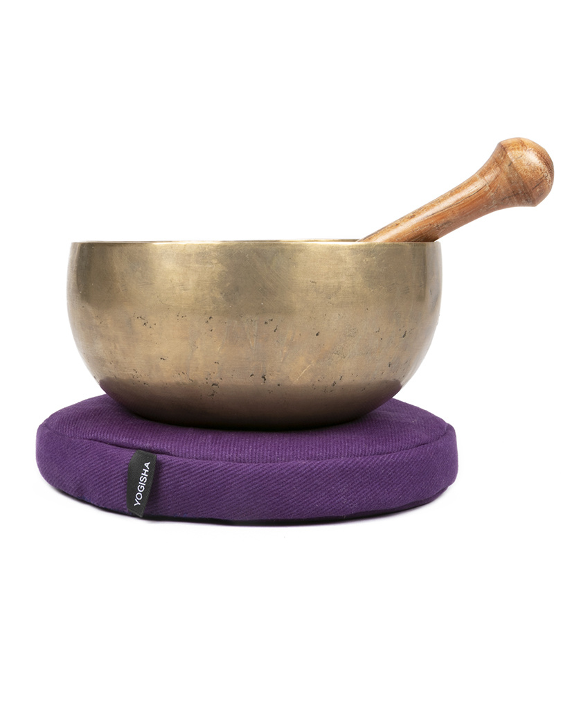 Yogisha Singing Bowl Cushion Deluxe - Purple-2