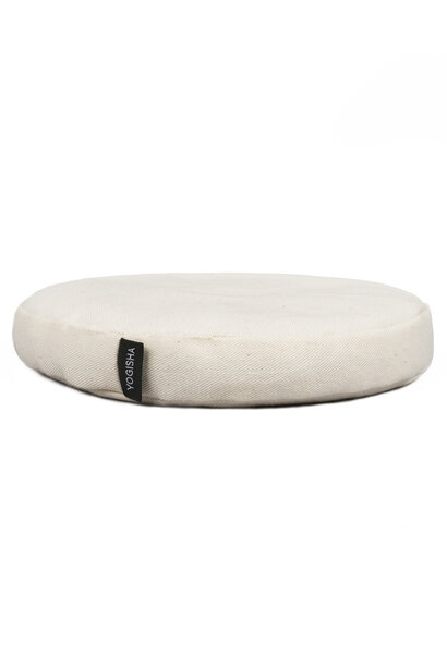 Yogisha Singing Bowl Cushion Deluxe - Ecru