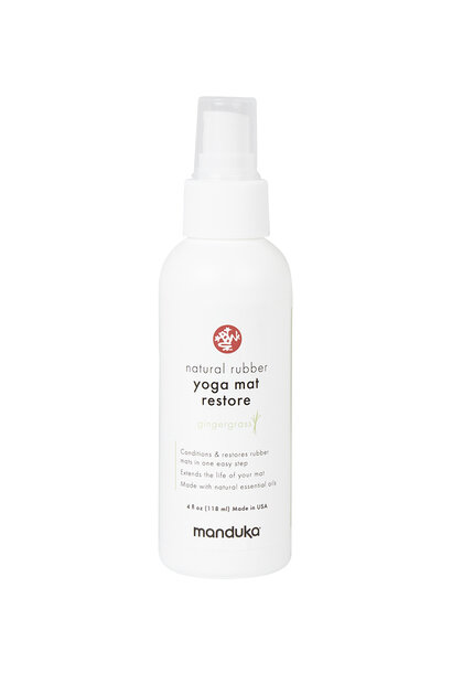 Manduka Natural Rubber Yoga Mat Restore 118ml - Gingergrass