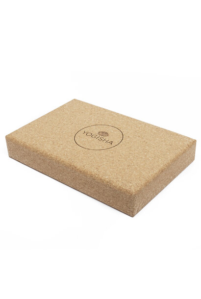 Yogisha Yoga Block Flat Cork