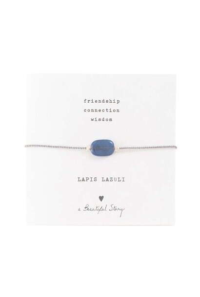 A Beautiful Story Edelsteinkarte – Lapislazuli-Armband