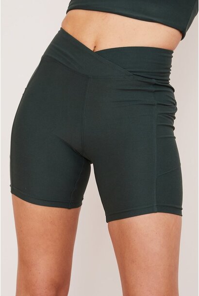 Wolves Midi Bike Short - Thyme