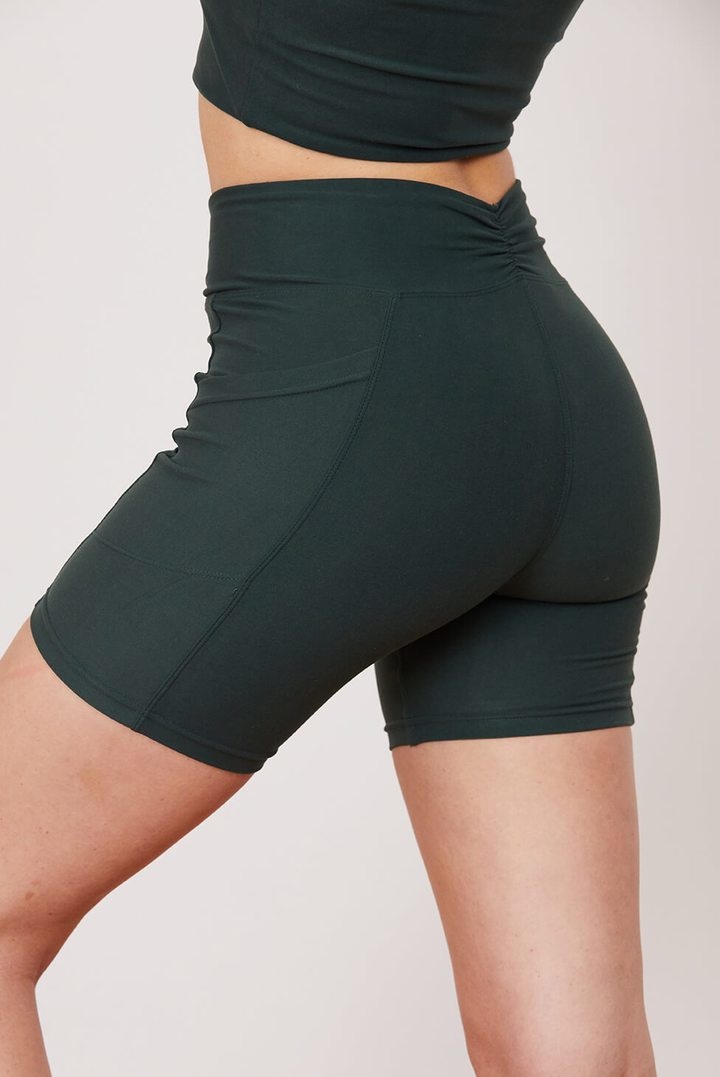 Wolven Midi Bike Short - Thyme-3
