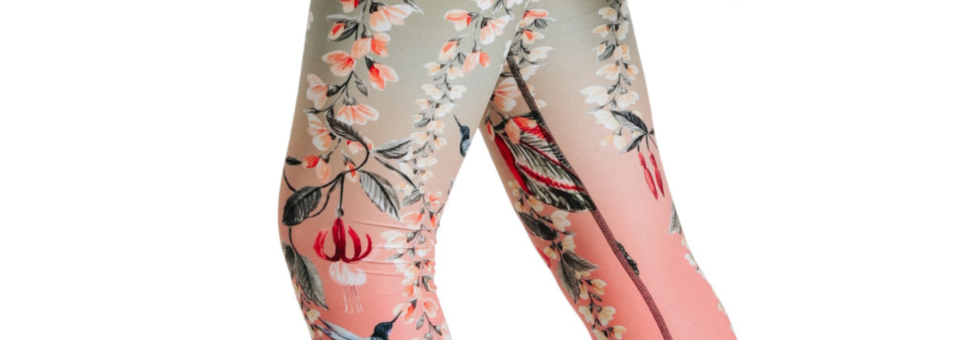 Pretty in Pink Eco-Friendly Women's Printed Yoga Leggings | Yoga Democracy