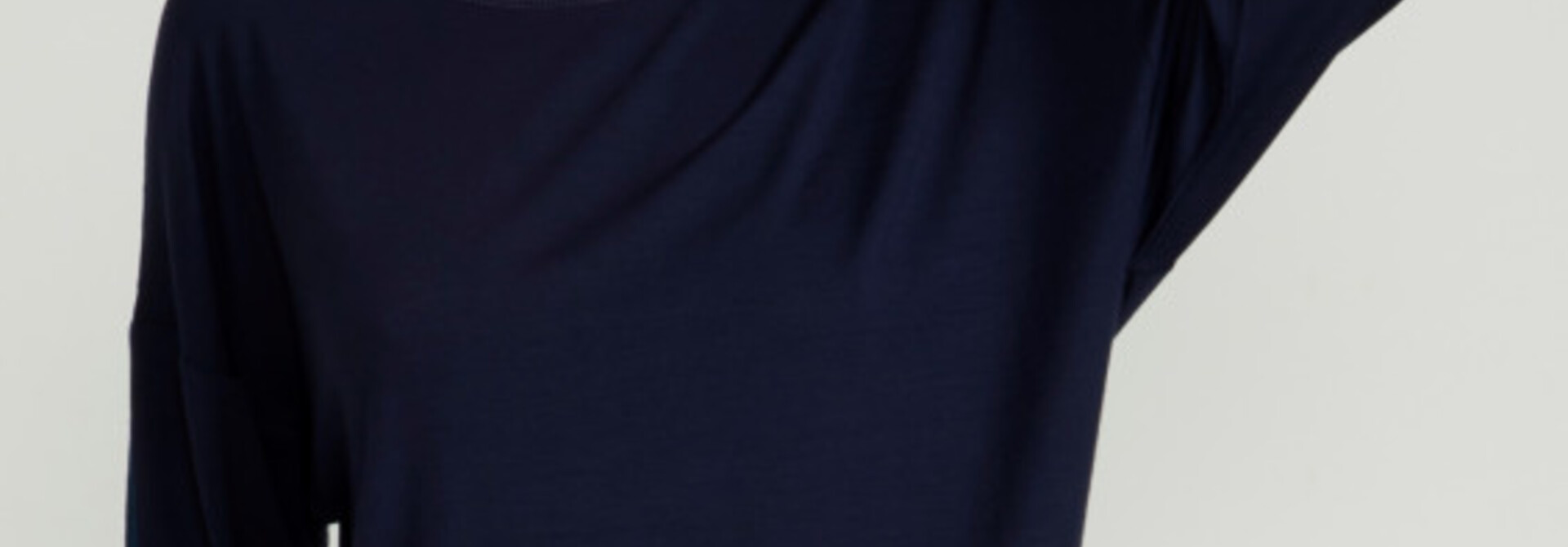 Asquith Long Sleeve Batwing - Navy