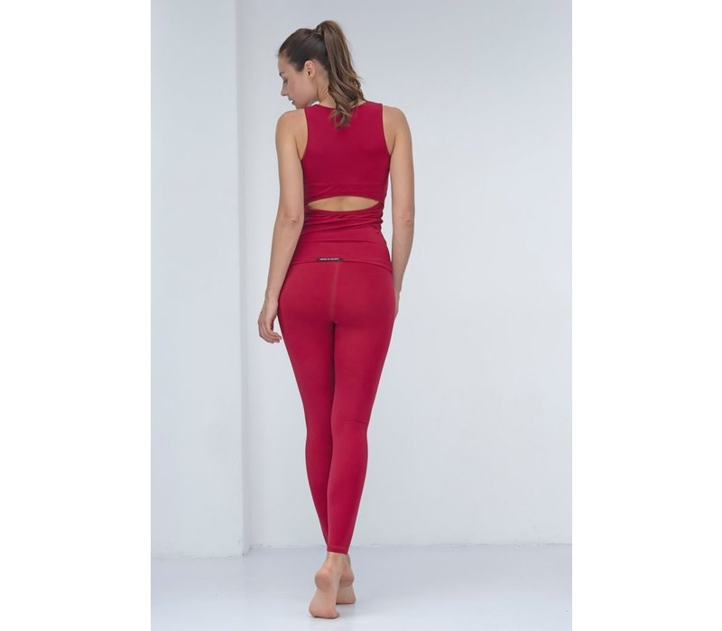 House of Gravity Signature Leggings - Ruby Red