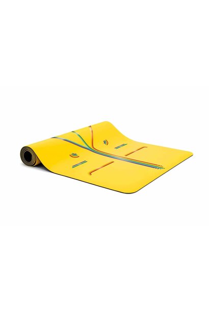 Liforme Yogamat - Yellow Rainbow