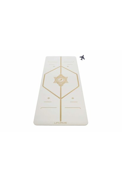 Liforme White Magic Reise-Yogamatte – Weiß