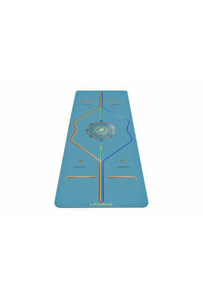 Liforme White Magic Yoga Mat 185cm 68cm 4.2mm - White/Gold