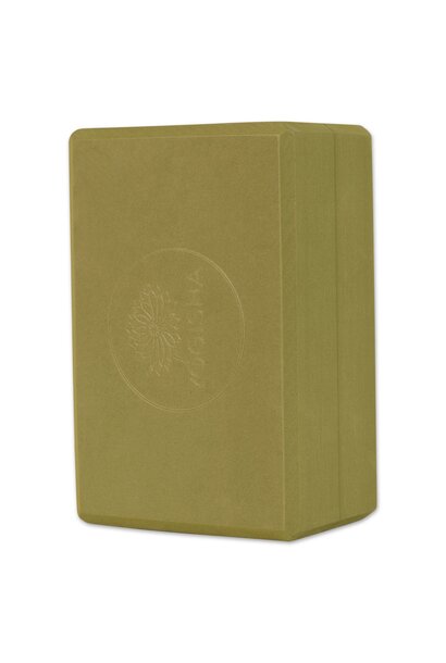 Yogisha Recycled Foam Yoga Block - Olive Green