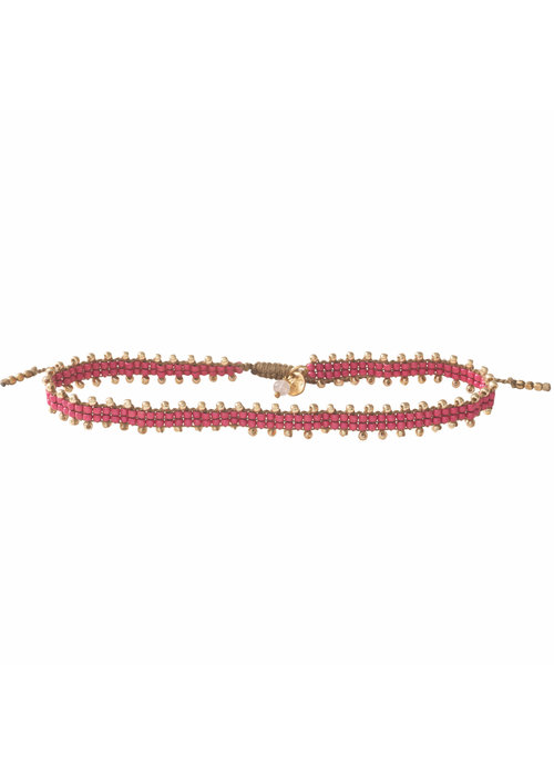 A Beautiful Story A Beautiful Story Positive Gold Anklet - Rose Quartz