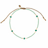 A Beautiful Story A Beautiful Story Summery Gold Anklet - Aventurine