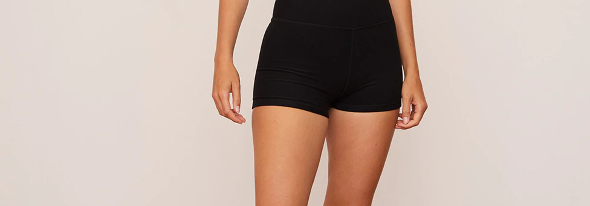 Wolven High Waisted Short - Onyx