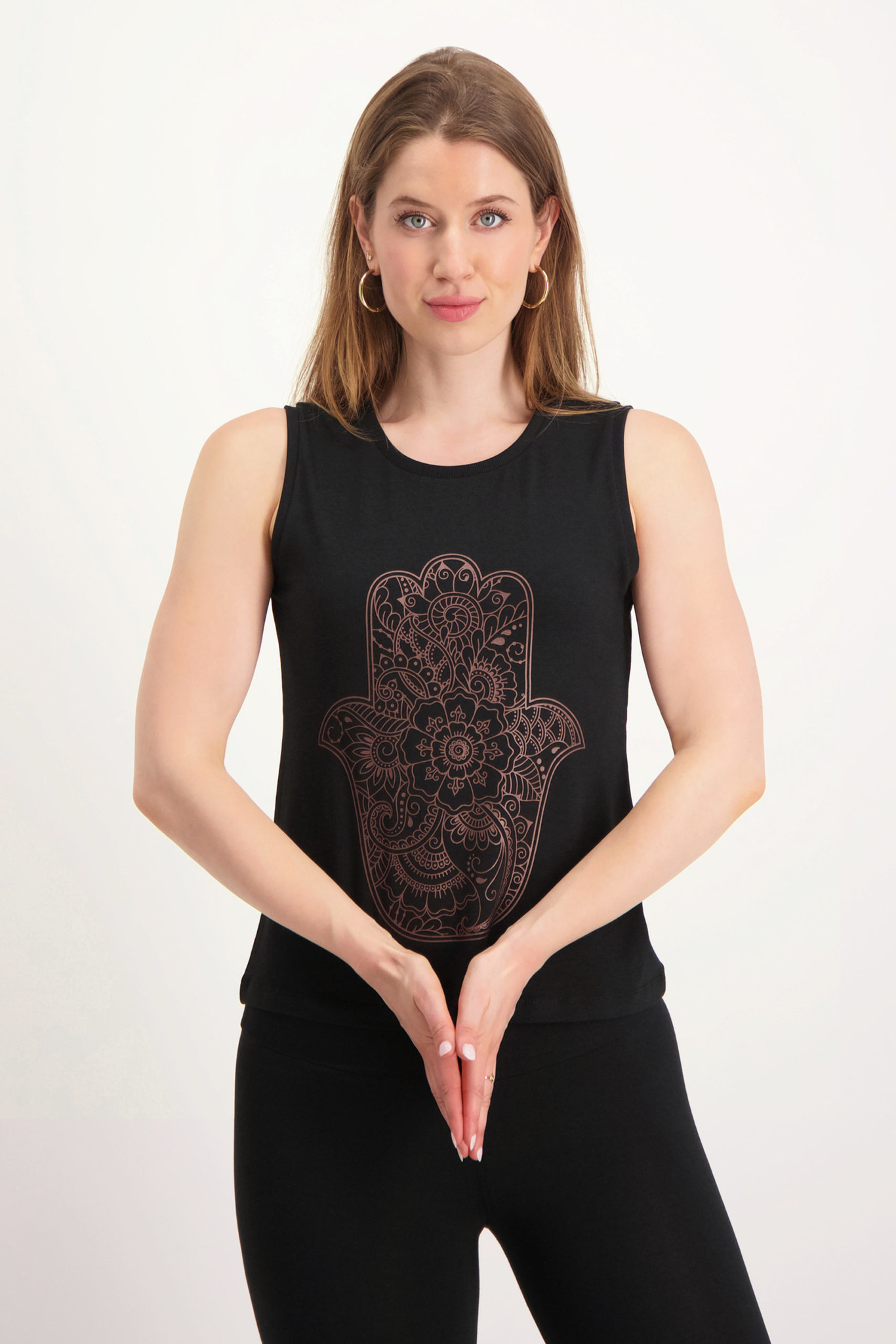 Hip Yoga Tank Top OM - Urban Black