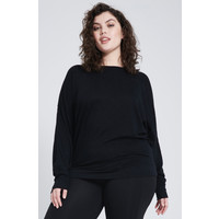 Asquith Long Sleeve Batwing - Black