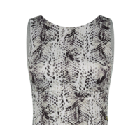 House of  Gravity Divine Crop Top with Bra - Topaz Snake