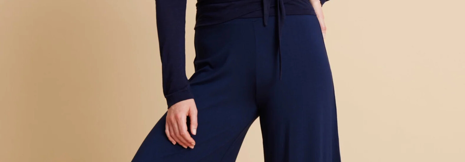 Asquith Palazzo Pants - Navy