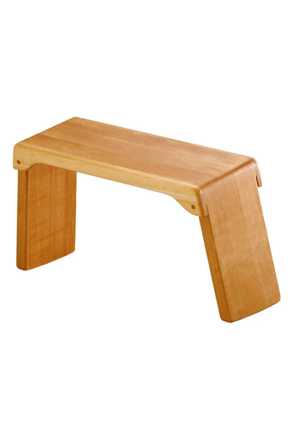 Meditationsbank klappbar aus Buchenholz, extra hoch