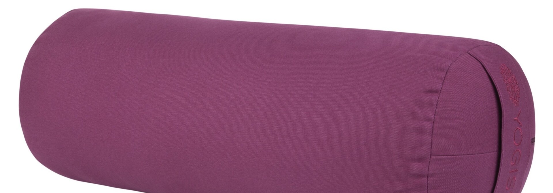 Yogisha Loose Cover Yoga Bolster Round - Aubergine