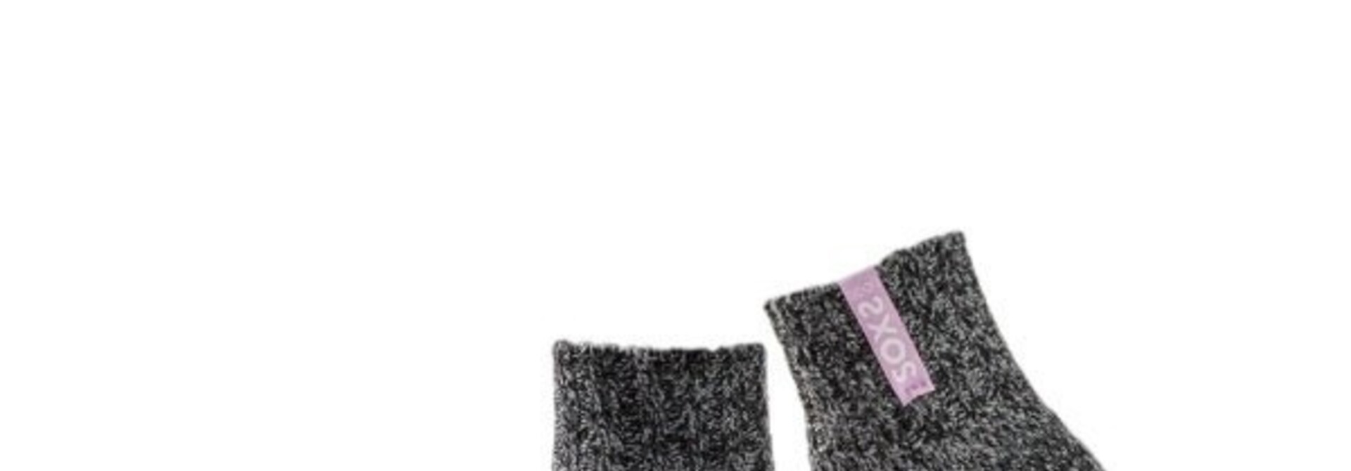 Soxs Anti-Rutsch-Socken niedrig – Dark Grey/Mauve Mist 37-41