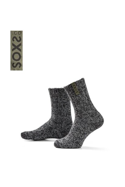 Soxs Socks Medium - Dark Grey/Whisper Green 42-46