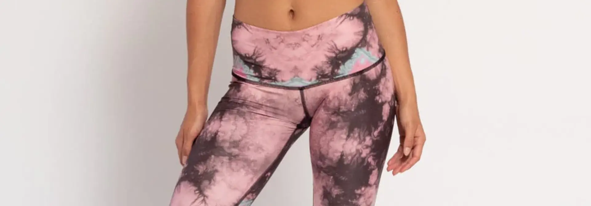 Teeki Yoga Leggings - Eagle Feather Pink