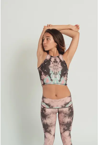 Teeki Mermaid Tank - Eagle Feather Pink - Yogisha Amsterdam