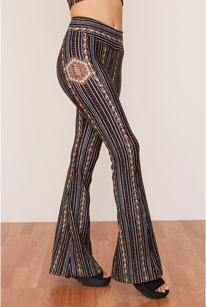 Wolven Flared Pants 'Long Leg' - Zephyr