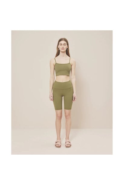 Moonchild Yoga Wear Lunar Luxury Bra Top - Olive Green