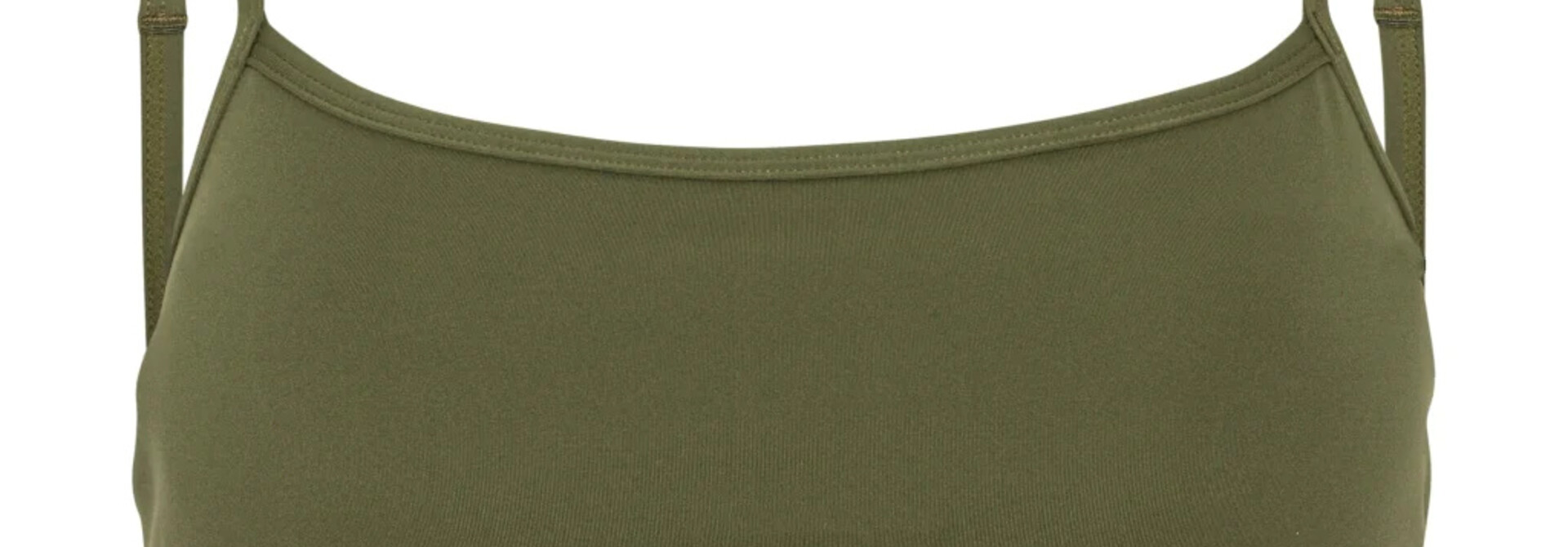 Moonchild Yoga Wear Lunar Luxus-BH-Oberteil – Olivgrün