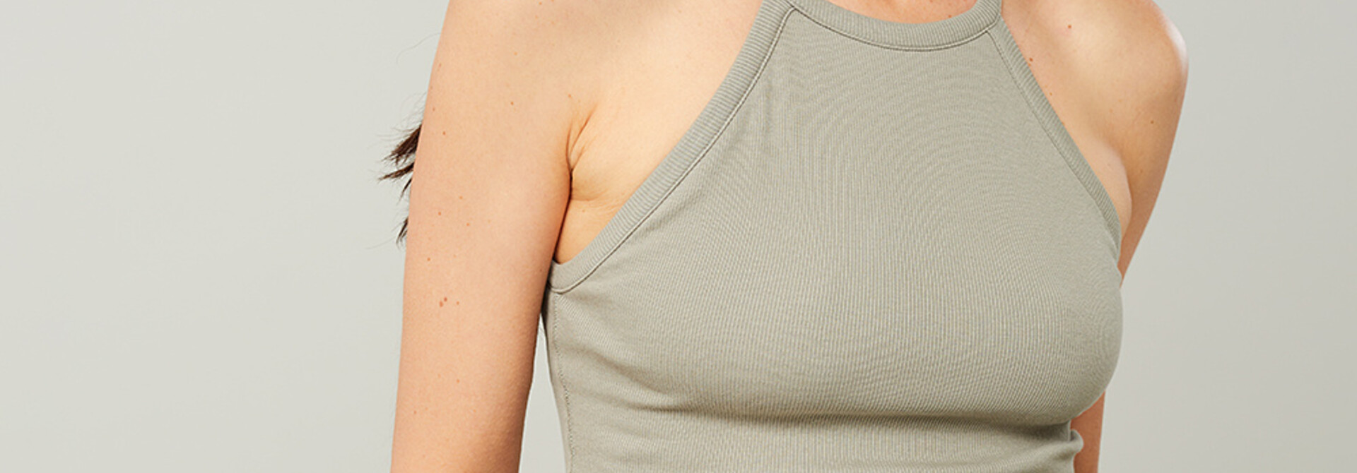 Mandala Ribbed Halterneck - Dust
