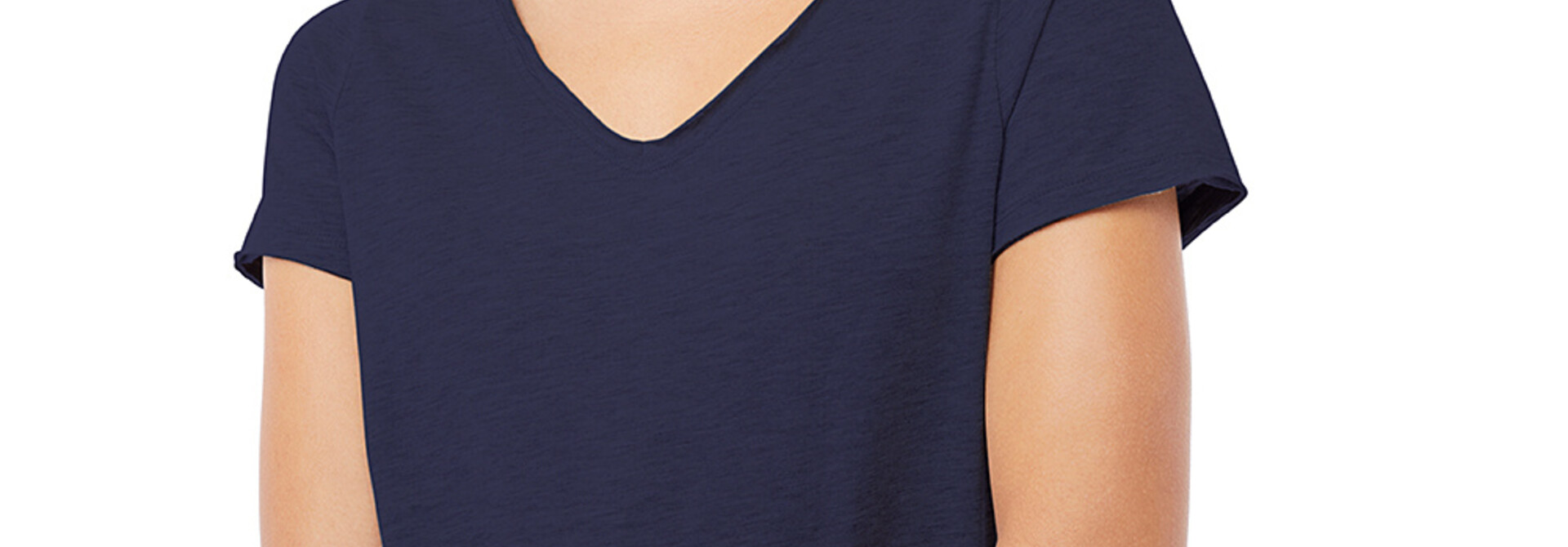 Mandala Luna V-Neck T-shirt - Parisian Night