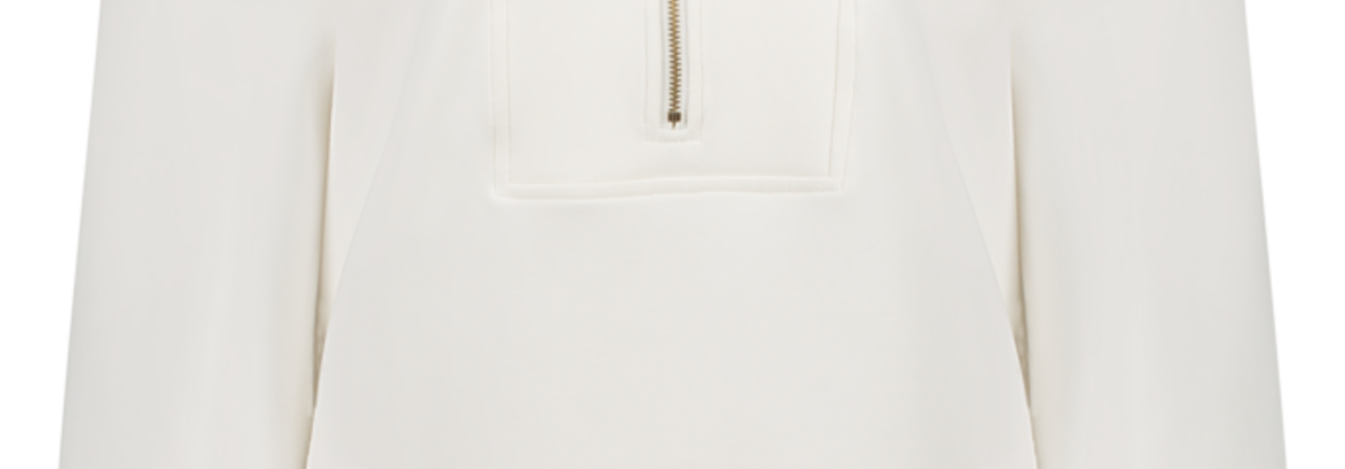 House of Gravity Turtleneck Zip Sweater - Off White Marble
