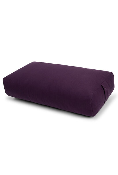 Yogisha Yoga-Bolster, rechteckig, Kapok - Lila