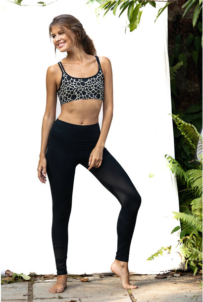 Funky Simplicity Leggings „Normales Bein“ – Schwarz