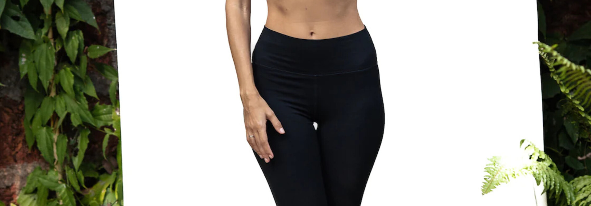 Funky Simplicity High Waist Legging 74cm Long - Black