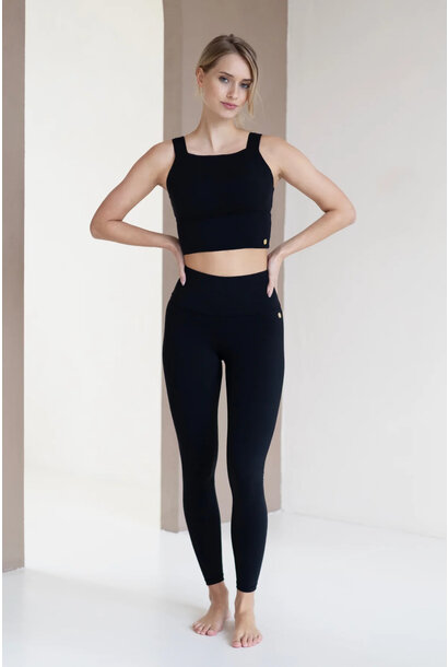 House of  Gravity Classic Crop Top - Black Sapphire