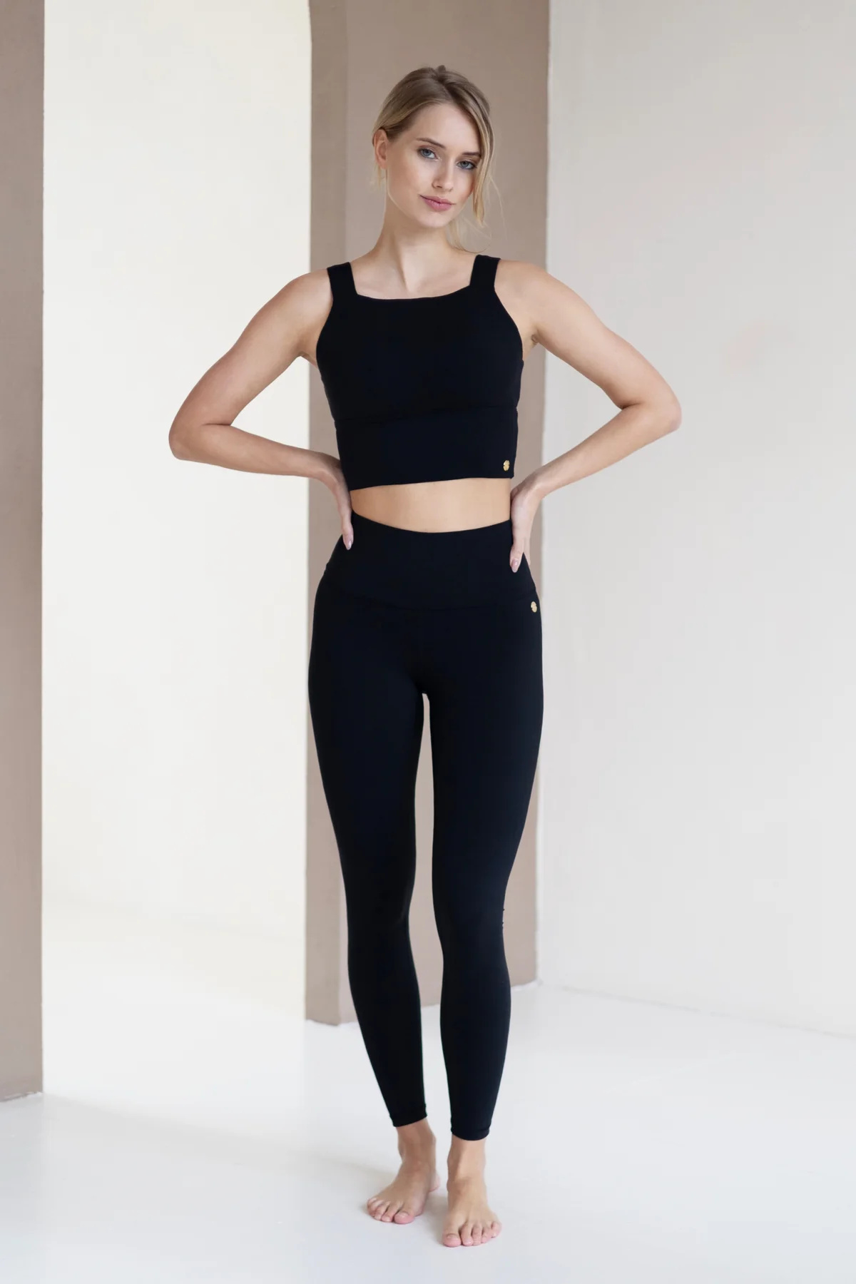 House of  Gravity Classic Crop Top - Black Sapphire-1