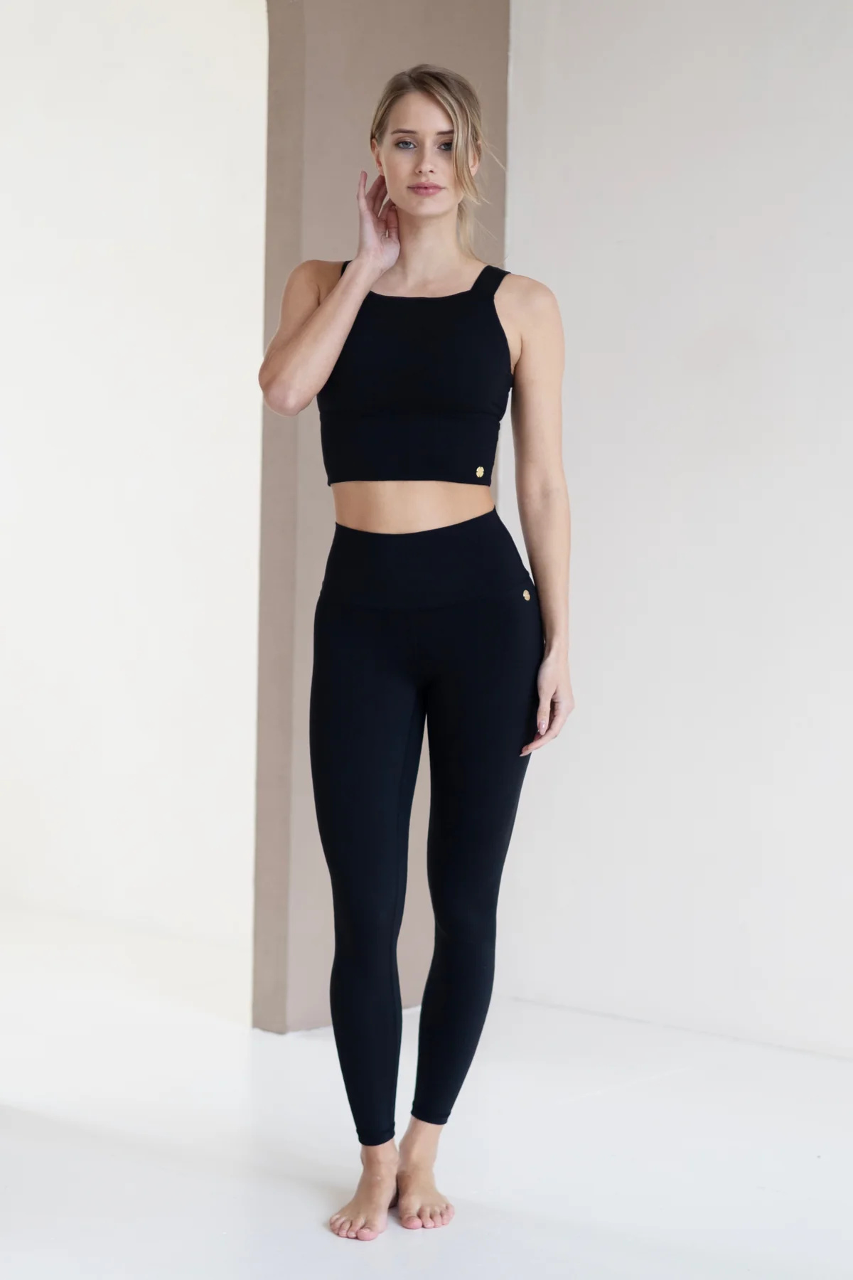House of  Gravity Classic Crop Top - Black Sapphire-2