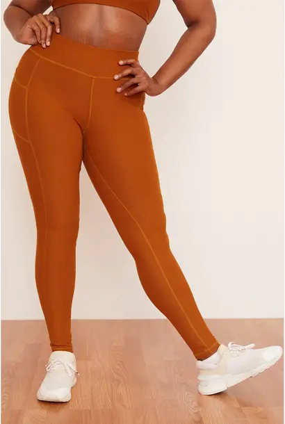 Wolves Pocket Legging - Tumeric