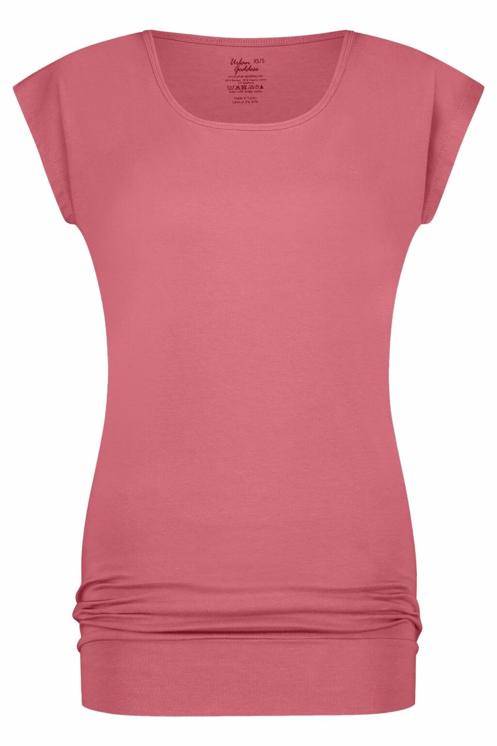 ACHAMANA Loose flow yoga top - Dames yoga t-shirt met ingebouwde  ondersteuning - Lavendel