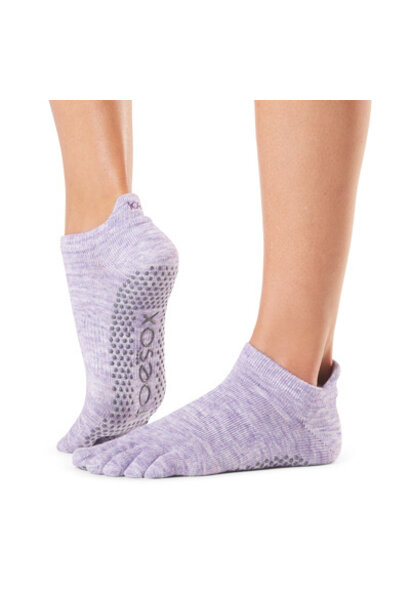 Toesox Yoga Zehensocken Low Rise – Heather Purple