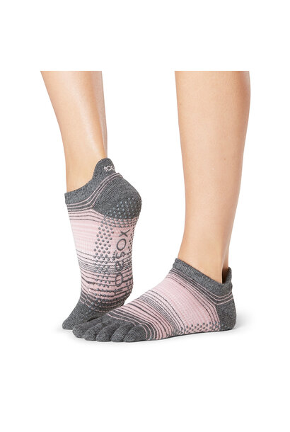 Toesox Yoga Socks Low Rise Full Toe - Echo