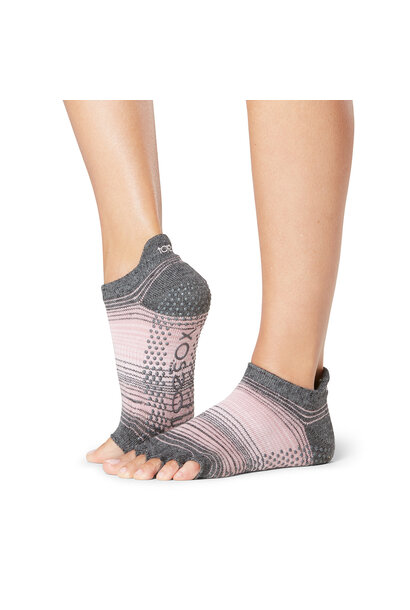 Toesox Yoga Socks Low Rise Half Toe - Echo