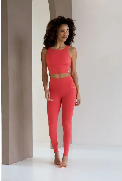 House of Gravity Classic Crop Top - Coral